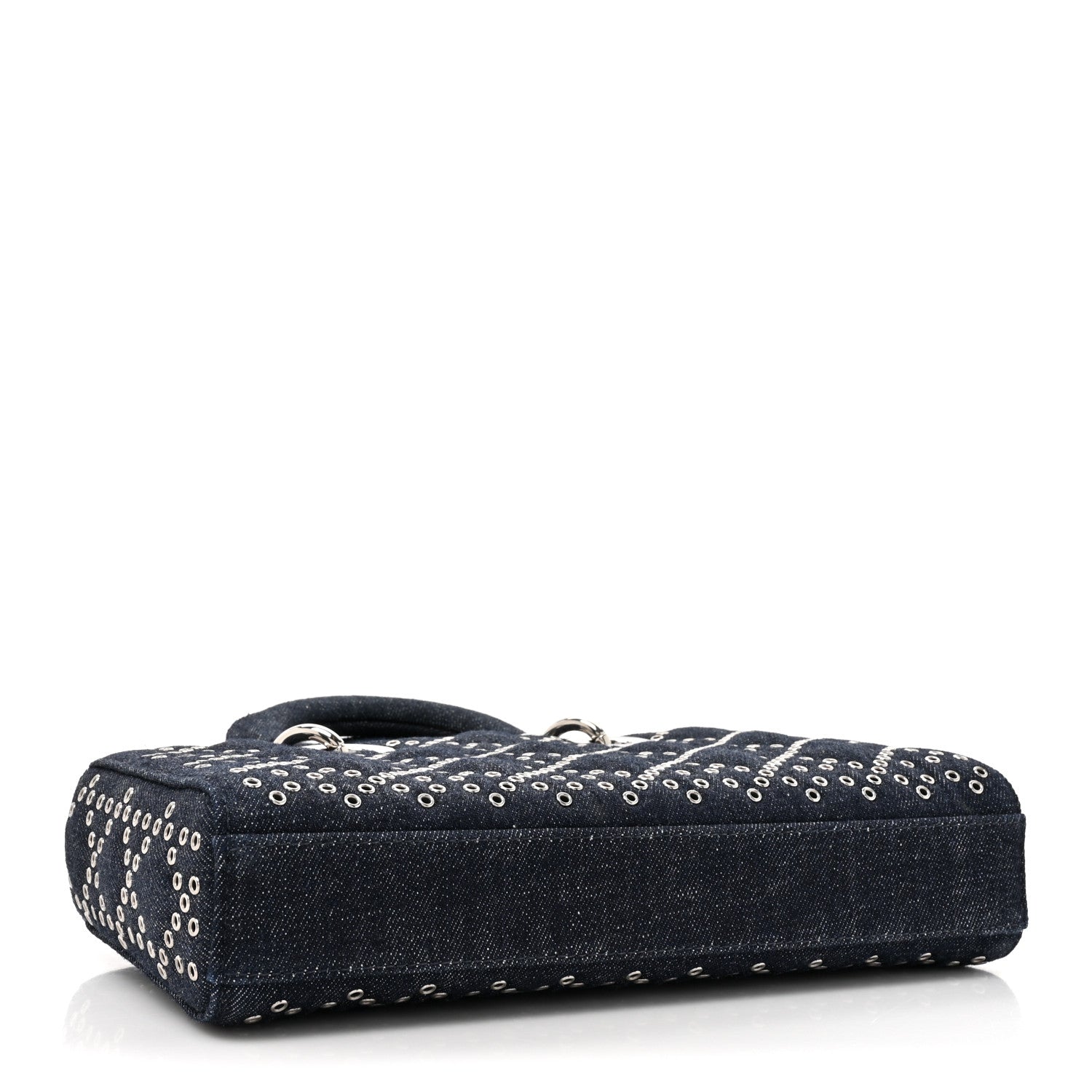 Christian Dior Denim Eyelet Lady D-Joy Blue 4 of 10