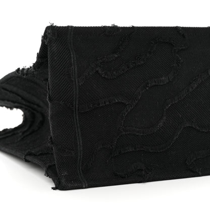 Christian Dior Canvas Embroidered Camouflage Book Tote Black 9 of 13