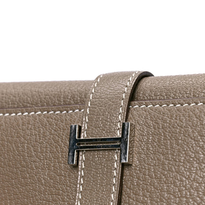 Hermes Chevre Mysore Tri-Fold Bearn Wallet Etoupe 5 of 5