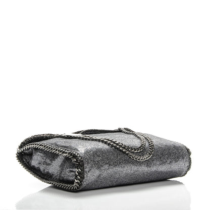 Stella McCartney Metallic Glitter Small Falabella Tote Silver 4 of 9