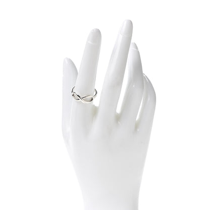 Tiffany Sterling Silver Infinity Ring 57 8 2 of 4