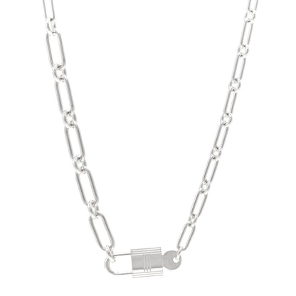 Hermes Sterling Silver Alpha Kelly Choker Necklace 1 of 5