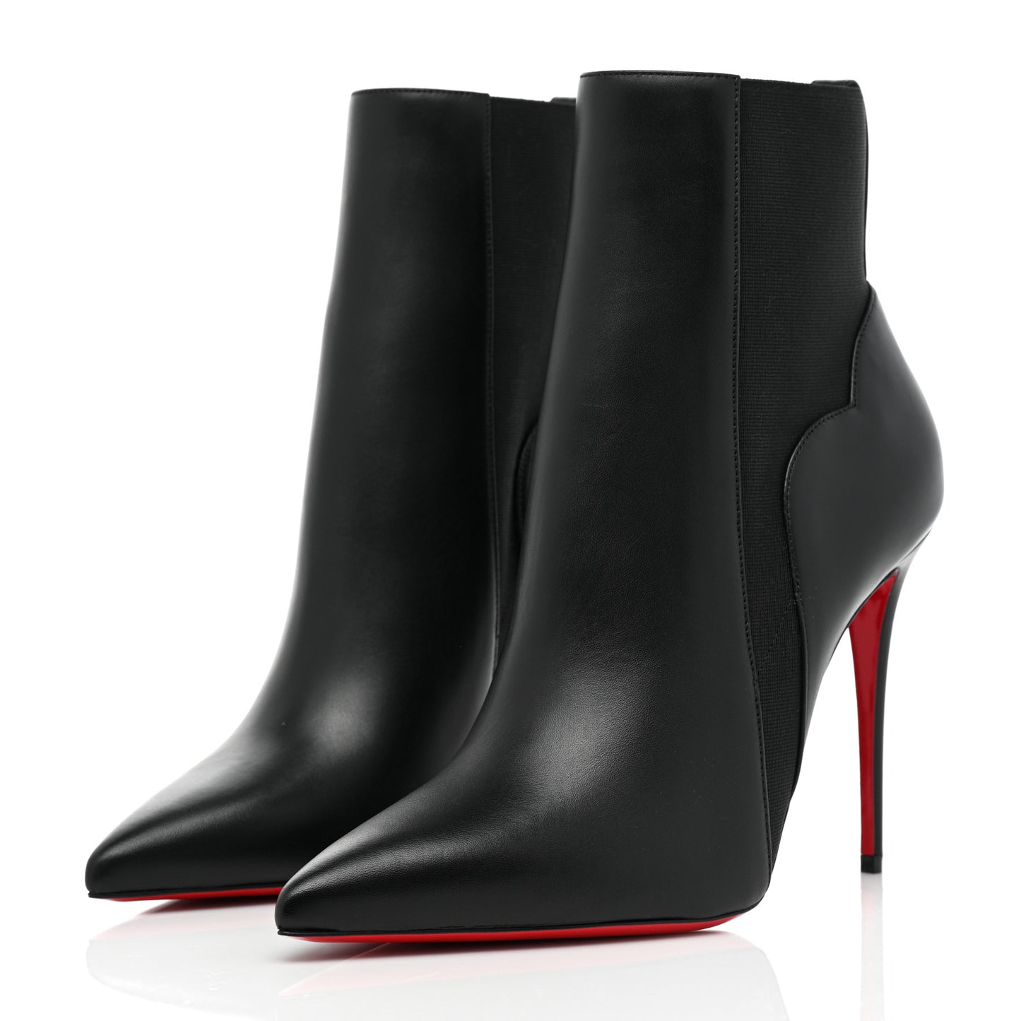 Calfskin Chelsea Chick 100 Stiletto Boots 40.5 Black