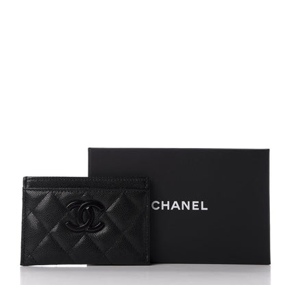 Chanel Caviar Quilted My Everything Card Holder Black 9 of 9