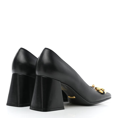 Gucci Malaga Kid Horsebit 75mm Pumps 37.5 Black 4 of 11