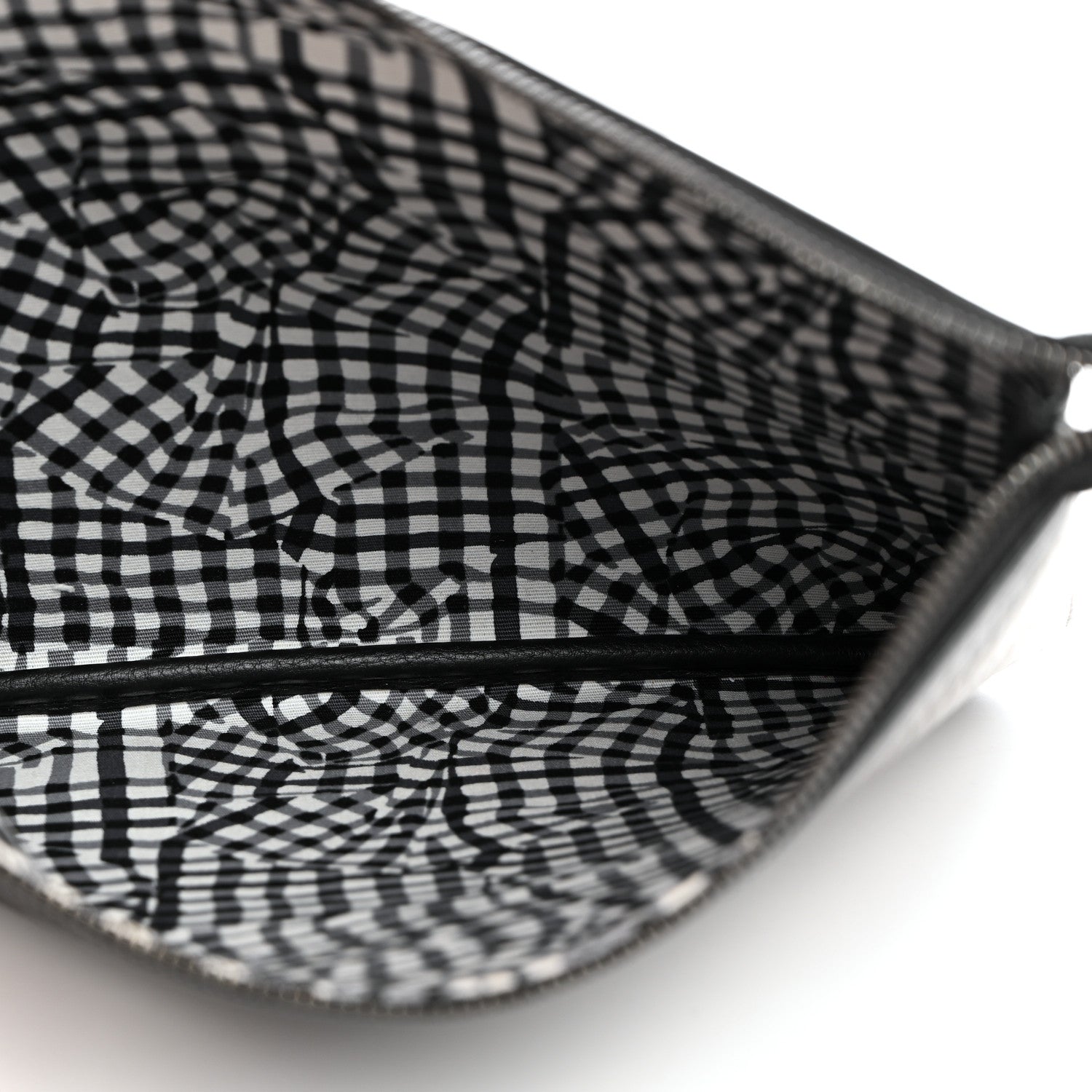 MCM Visetos Liz Shopper Tote Pouch Black 5 of 7