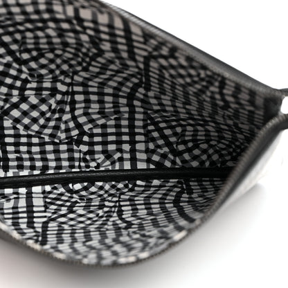 MCM Visetos Liz Shopper Tote Pouch Black 5 of 7