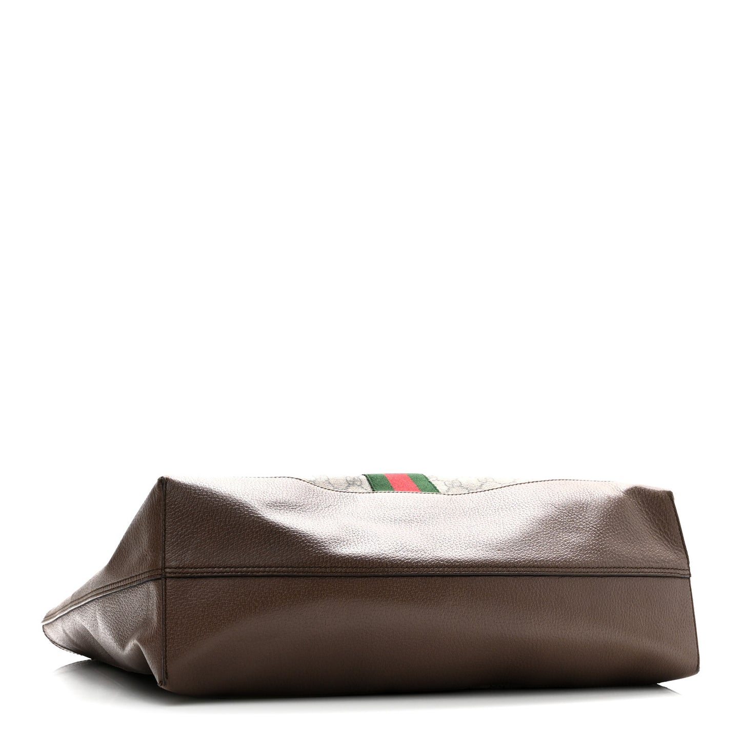 GG Supreme Monogram Web Ophidia Tote Brown