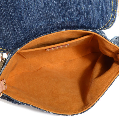 Louis Vuitton Monogram Denim Mini Pleaty Blue 5 of 7