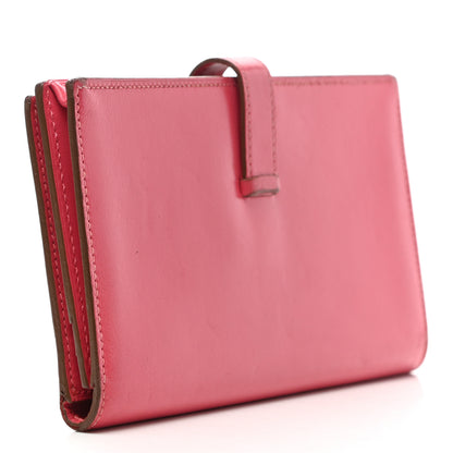 Hermes Tadelakt Bearn Gusset Wallet Rose Lipstick 3 of 6