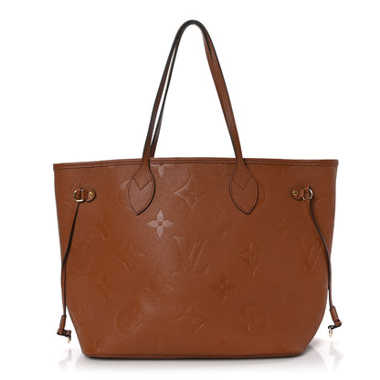 Louis Vuitton Empreinte Monogram Giant Neverfull MM Cognac 3 of 9