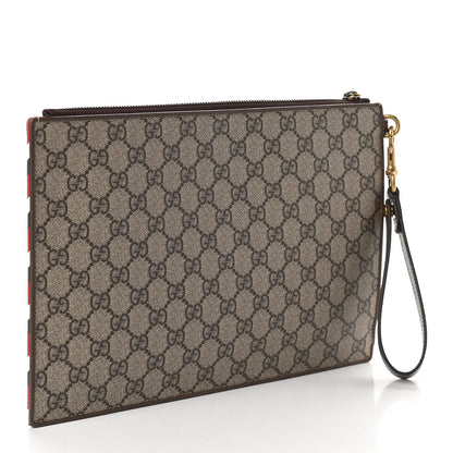 Gucci GG Supreme Monogram Courrier Documents Holder Beige New Acero 3 of 9