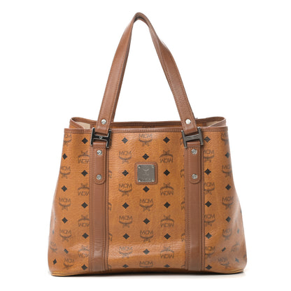MCM Visetos Shopping Tote Cognac 1 of 18