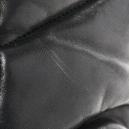 Saint Laurent Lambskin Quilted Medium Loulou Puffer Monogram Chain Satchel Black 11 of 13