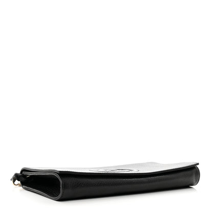 Gucci Pebbled Calfskin Medium Soho Clutch Black 4 of 7
