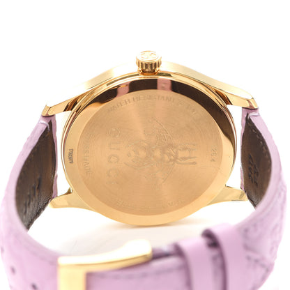Gucci Stainless Steel Calfskin 38mm G-Timeless Quartz Watch Lilac 4 of 5
