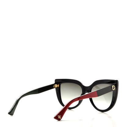Gucci Cat Eye Web Bee GG 1845 Sunglasses Black Green 4 of 9