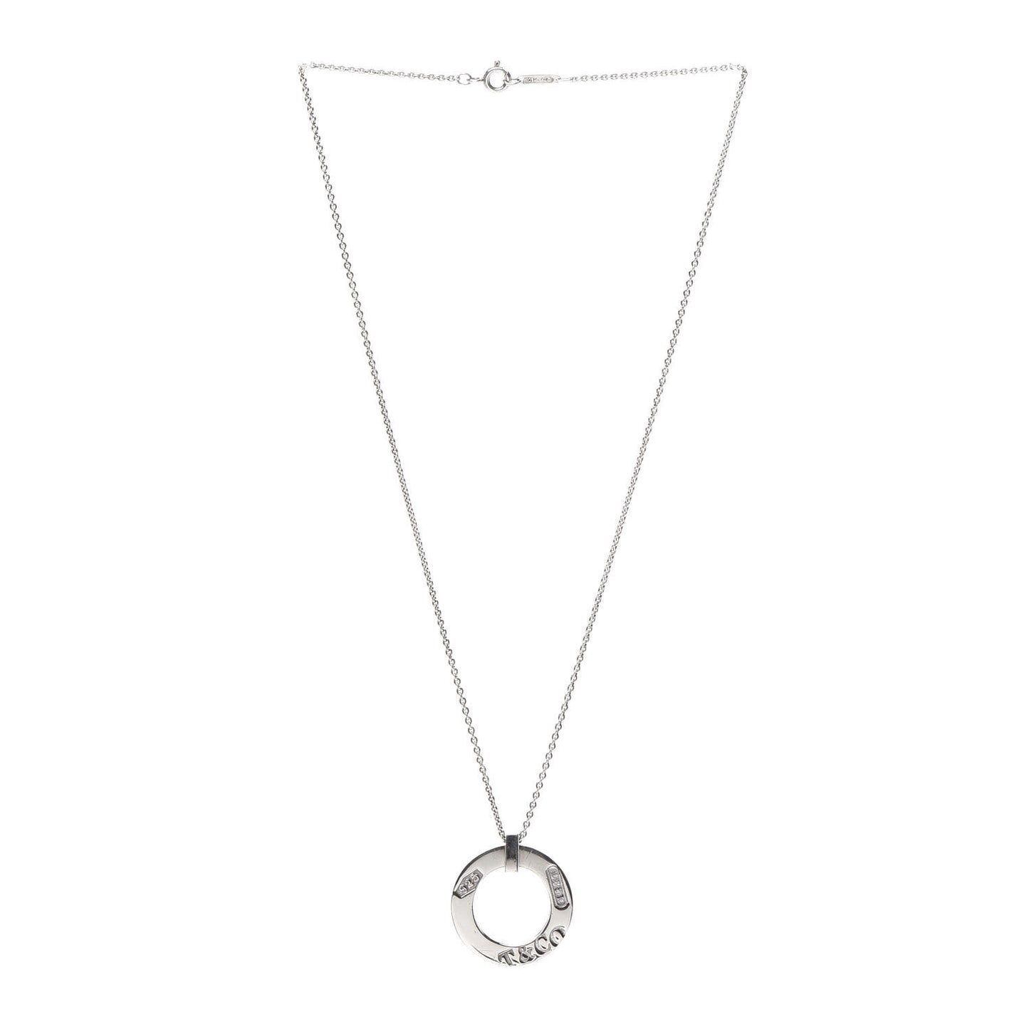 Sterling Silver 1837 Open Circle Pendant Necklace