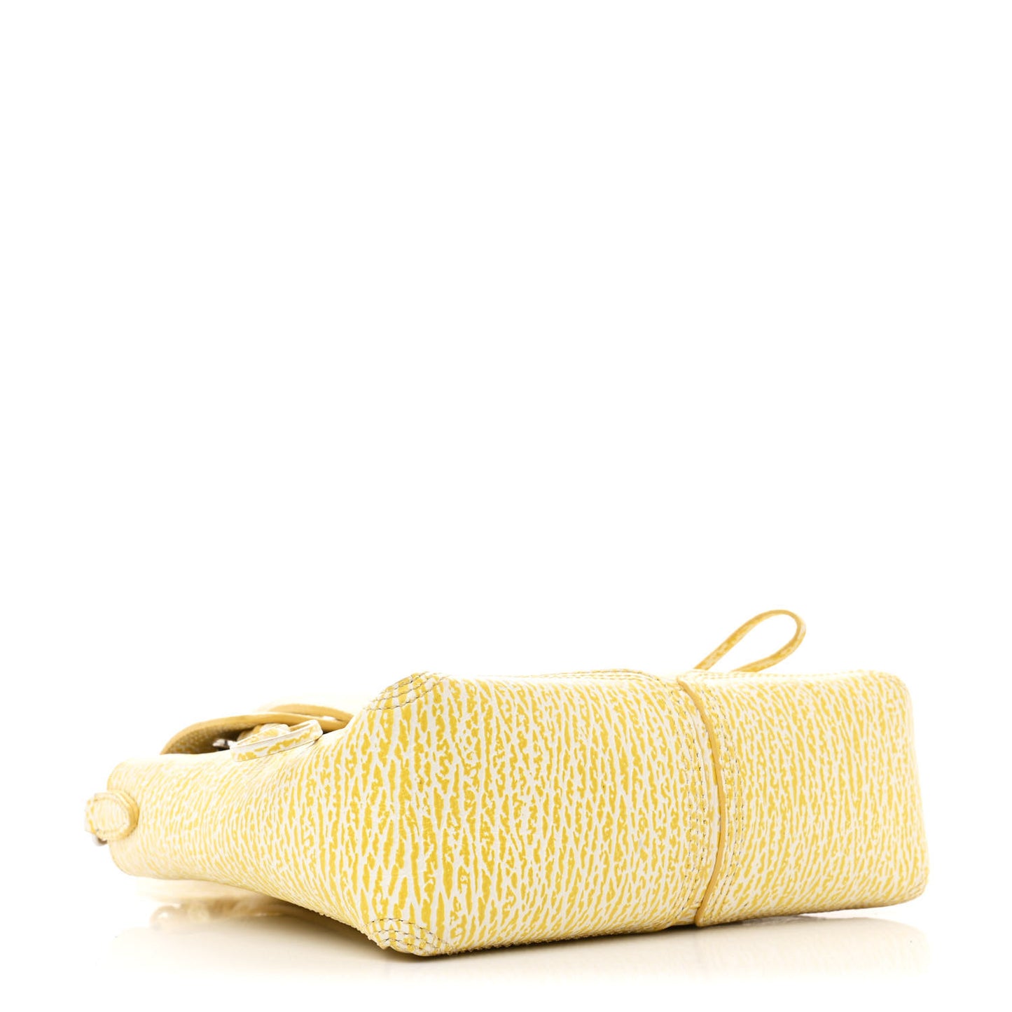 Textured Calfskin Mini Pashli Satchel Ivory Mimosa