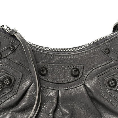 Balenciaga Agneau Arena Le Cagole Shoulder Bag XS Dark Grey 9 of 11