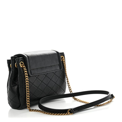 Saint Laurent Lambskin Quilted Monogram Mini Nolita Black 3 of 10