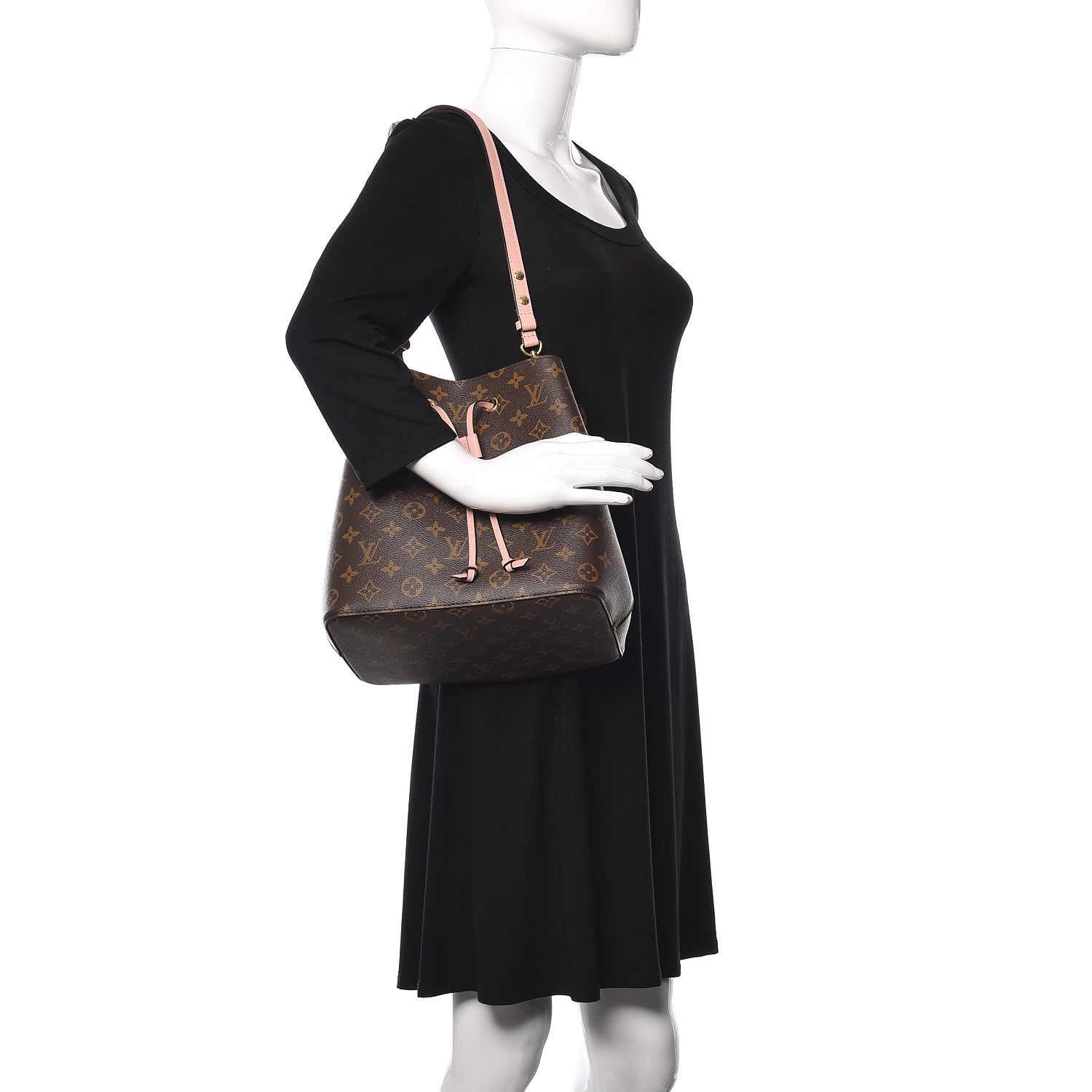 Louis Vuitton Monogram Neonoe MM Rose Poudre 2 of 8