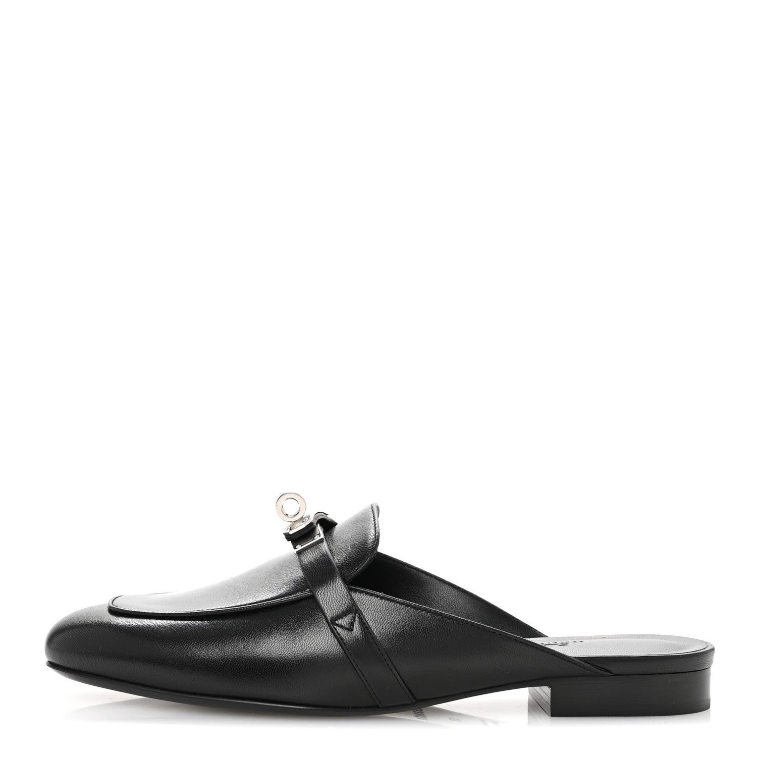 Hermes Goatskin Oz Mules 37 Black 1 of 10