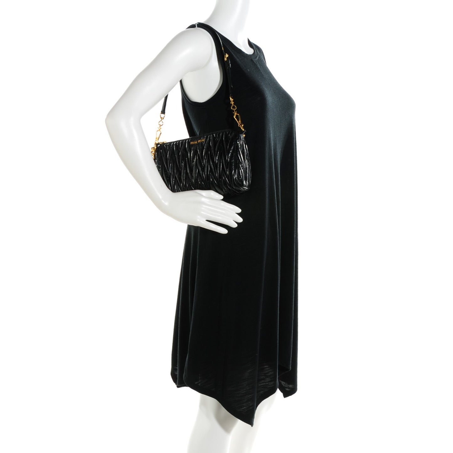 Nappa Matelasse Lux Shoulder Bag Nero Black