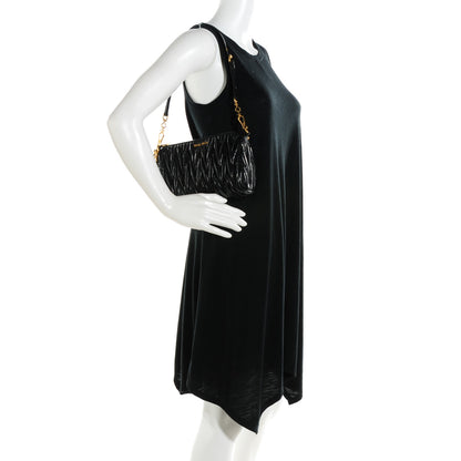 Miu Miu Nappa Matelasse Lux Shoulder Bag Nero Black 2 of 8
