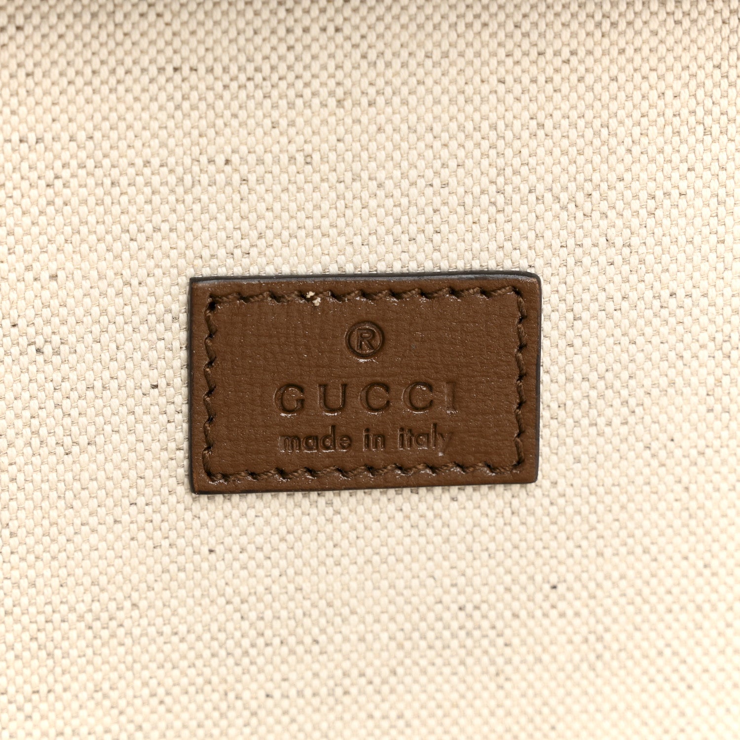 Gucci GG Supreme Monogram Azalea Calfskin Retro Interlocking G Garment Bag Beige Ebony Brown Sugar 5 of 9