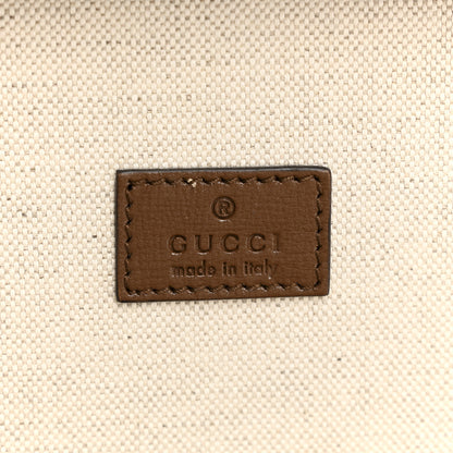 Gucci GG Supreme Monogram Azalea Calfskin Retro Interlocking G Garment Bag Beige Ebony Brown Sugar 5 of 9