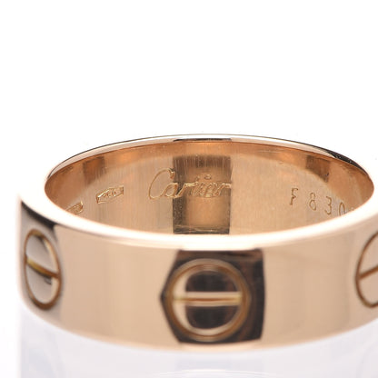 Cartier 18K Yellow Gold 5.5mm LOVE Ring 50 5.25 5 of 6