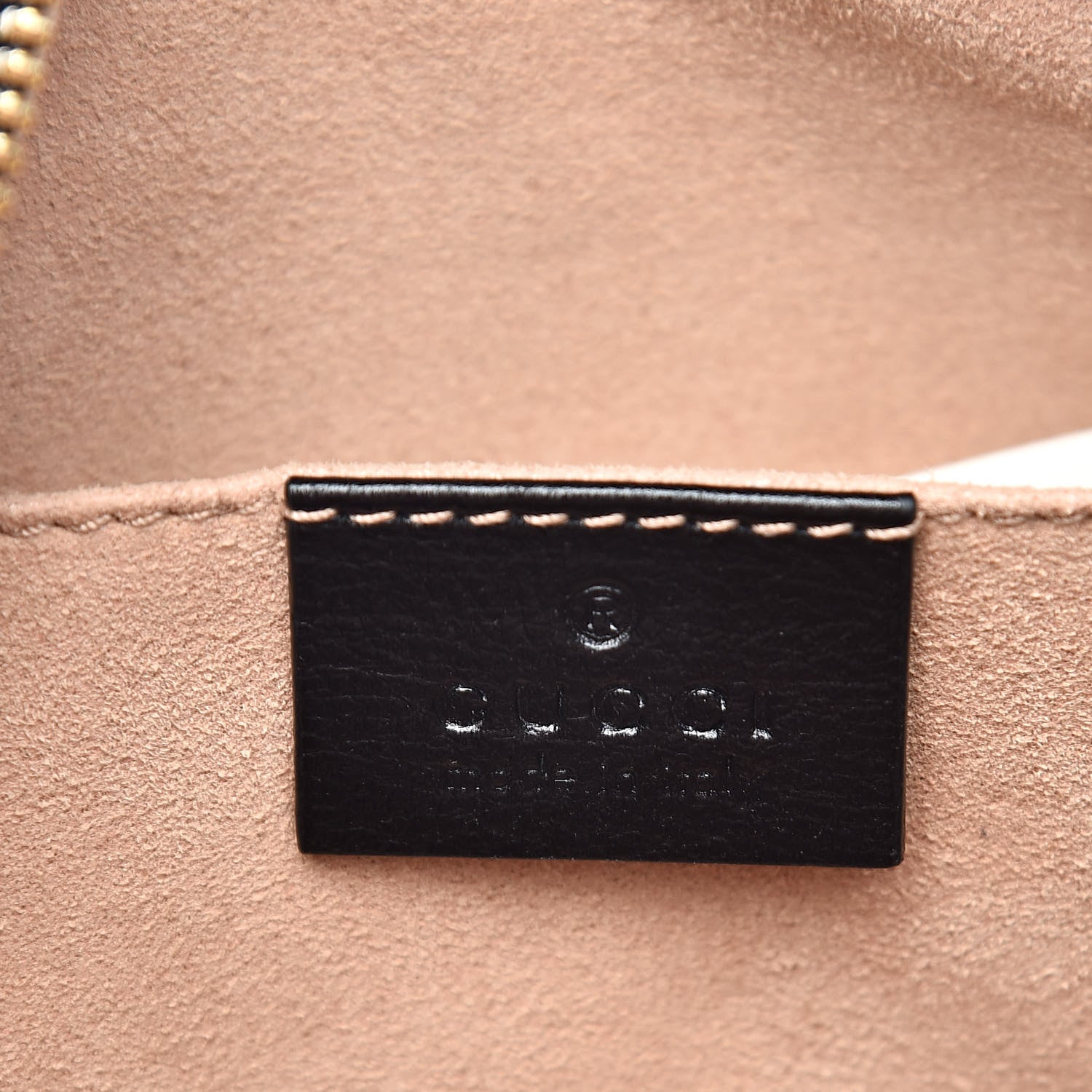 Gucci Monogram Matelasse Diagonal Small GG Marmont Chain Shoulder Bag Beige Black 6 of 11