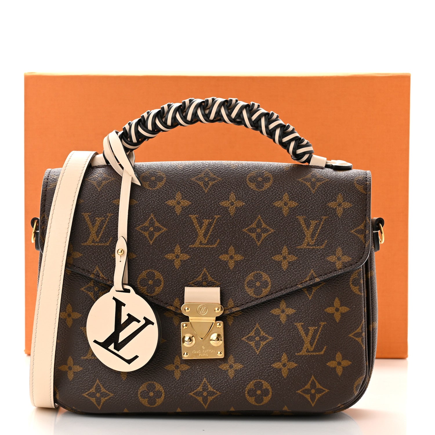 Louis Vuitton Monogram Braided Pochette Metis Creme Beige 14 of 14