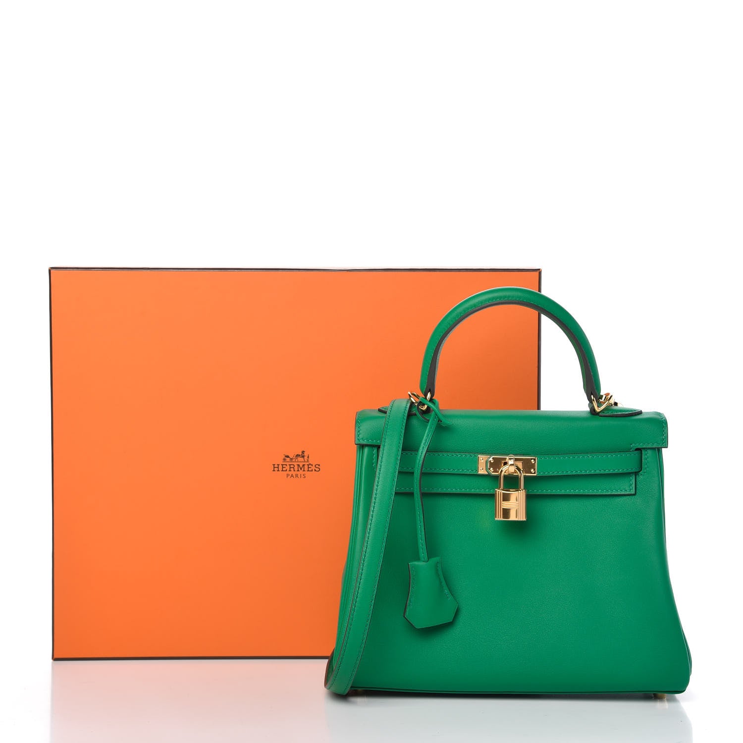 Hermes Swift Kelly Retourne 25 Vert Vertigo 12 of 12