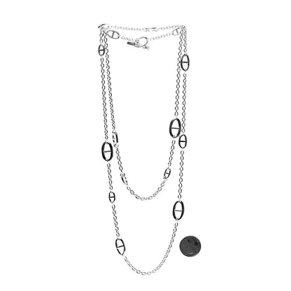 Hermes Sterling Silver Farandole Necklace 120 3 of 6