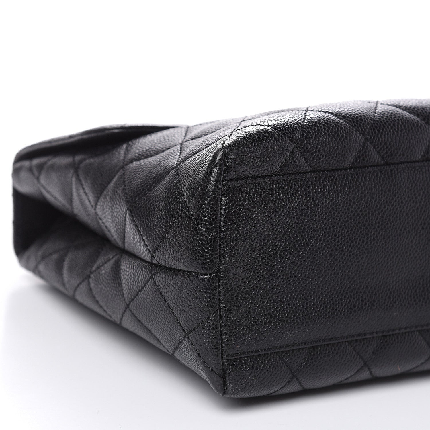 Chanel Caviar Quilted Jumbo Kelly Flap Black 8 of 14