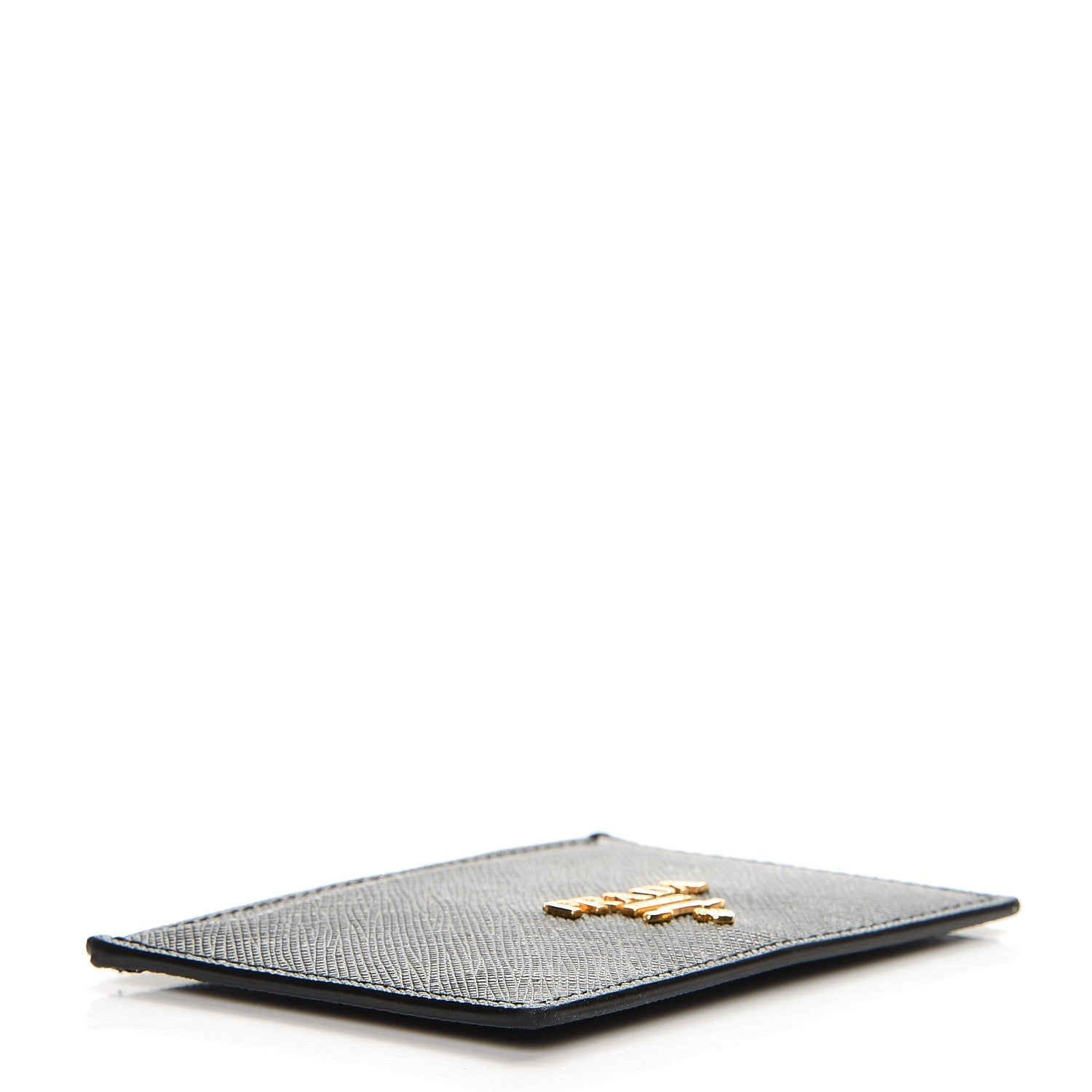 Prada Saffiano Metal Card Case Black 4 of 7