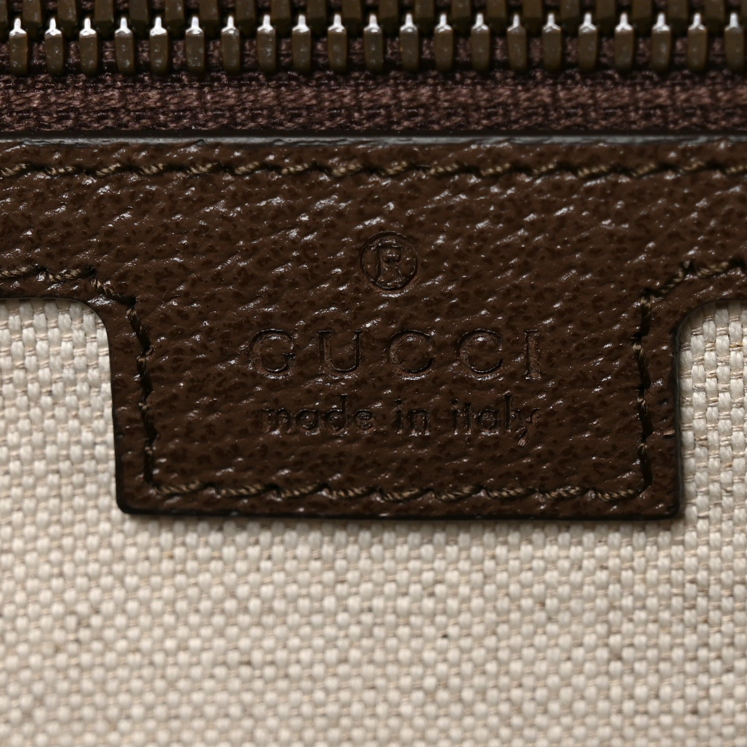 Gucci GG Supreme Monogram Textured Dollar Calfskin Web Large Ophidia Tote Bag Beige Ebony 5 of 9