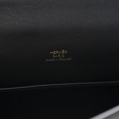Hermes Swift Kelly Pochette Clutch Black 6 of 11