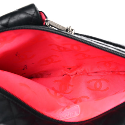 Chanel Calfskin Quilted Cambon Multipocket Shoulder Bag Black 5 of 22