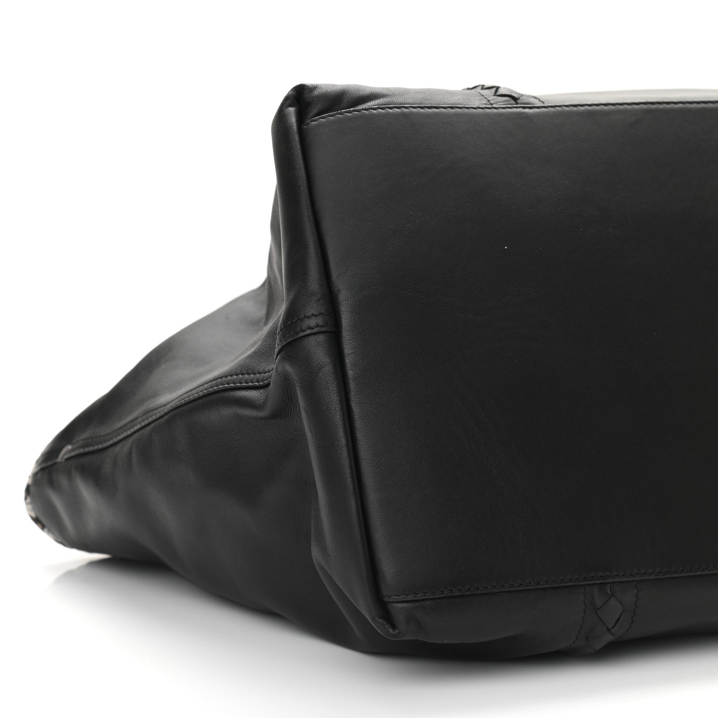 Nappa Nylon Medium Reversible Butterfly Shoulder Bag Black Cement