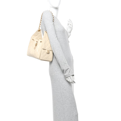Chanel Caviar Quilted Small Chanel 25 Handbag Beige 2 of 10