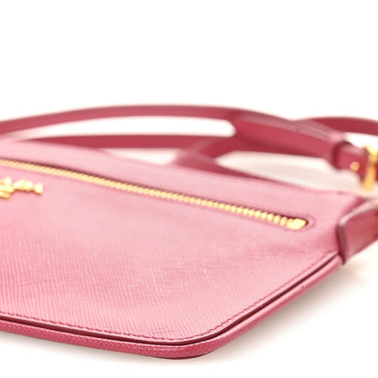 Prada Saffiano Lux Crossbody Bag Peonia 10 of 12
