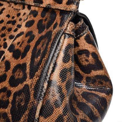 Dolce & Gabbana Calfskin Embossed Leopard Print Large Miss Sicily Shopper Tote 13 of 15