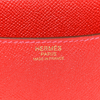 Hermes Epsom Constance 24 Rouge Casaque 6 of 10