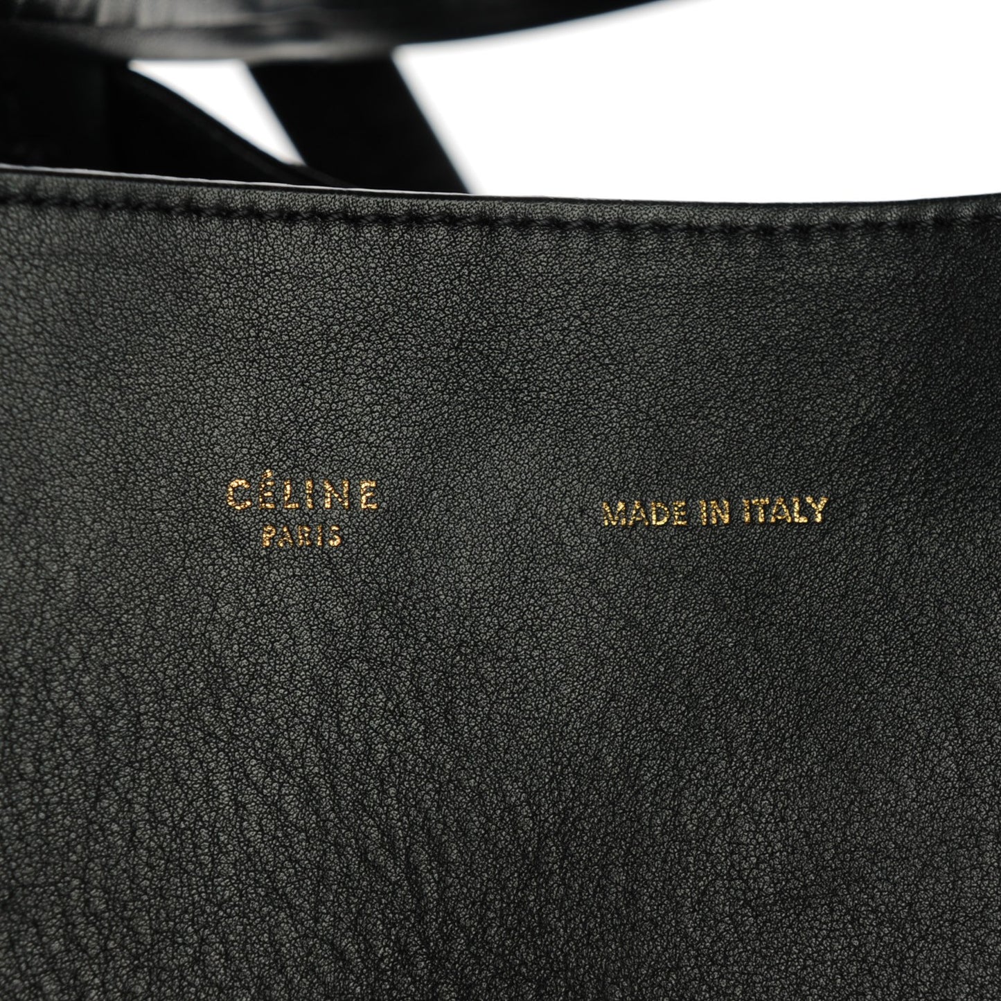 Calfskin Large Horizontal Cabas Phantom Black