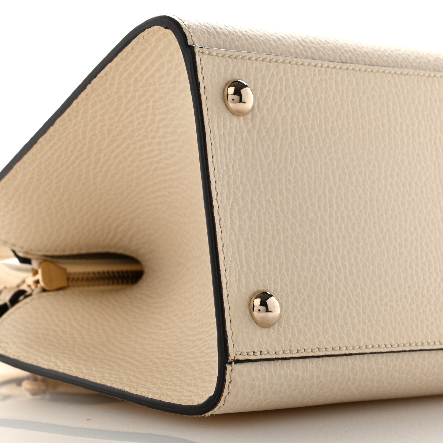 Gucci Dollar Calfskin Medium Soho Top Handle Satchel Ivoire 10 of 10
