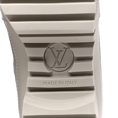 Louis Vuitton Suede Calfskin Jacquard Since 1854 Laureate Platform Desert Boots 36.5 Beige 6 of 9