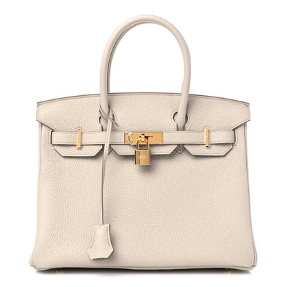 Hermes Taurillon Clemence Birkin 30 Beton 1 of 9